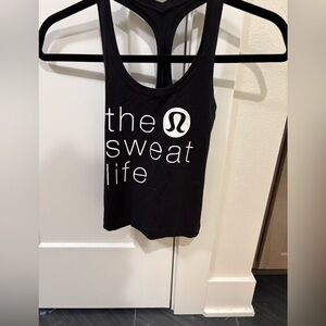 Lululemon racerback “sweat life” tank